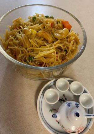 A picture of Seviyan Upma(Vegetable Vermicelli Upma).