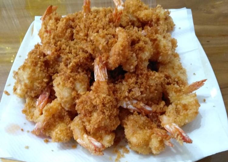 Cara membuat udang goreng tempura