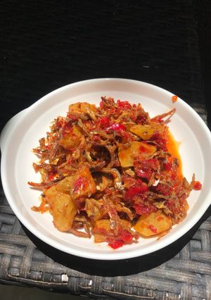 Foto resep Sambal teri kentang
