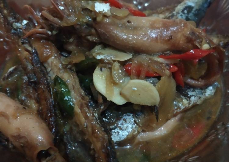 Resep Pindang Cumi kering masak asam pedas Anti Gagal