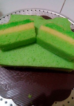 Foto resep Brownies kukus pandan keju