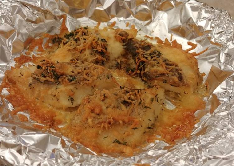 Recipe of Homemade 芝士蒜蓉烤鰈魚 (Garlic Cheese with White Flounder Fish)