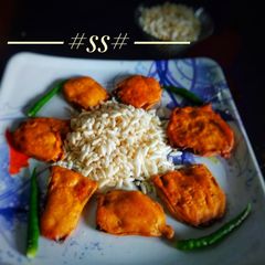 A picture of নিরামিষ বেগুনি        #cookpad.