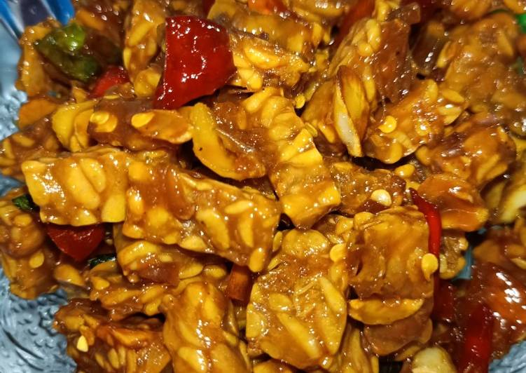 Oseng Tempe Pedas Manis