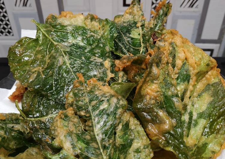 Cara Gampang Membuat Crispy spinach yang Bikin Ngiler