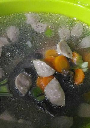 Foto resep Sop bakso jamur kuping