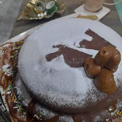 A picture of 2 tier Moist chocolate cake 🎂.