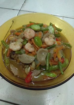Foto resep Cah Buncis udang pete