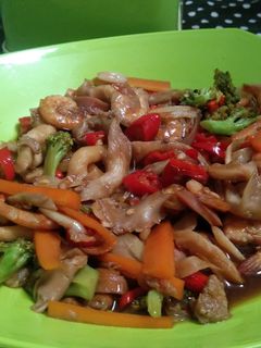 Foto resep Udang Jamur Tiram Lada Hitam