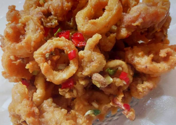 Cumi Goreng Tepung Cabe Garam