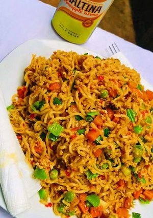 A picture of “SCRABBLED EGG Noodles”.