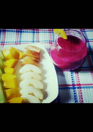 Foto resep diet mayo : jus buah naga(dietku*day4)