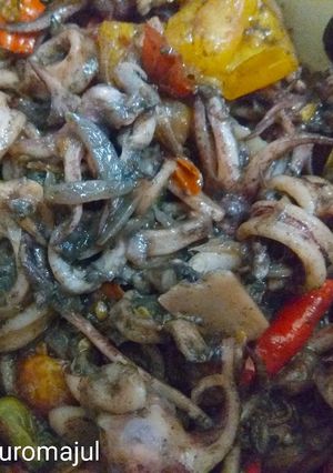Foto resep Cumi kuah hitam