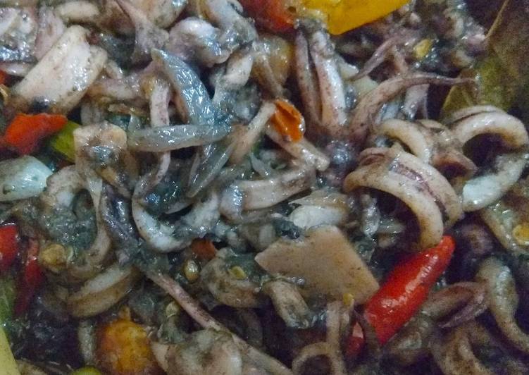 Resep Cumi kuah hitam, Bikin Ngiler