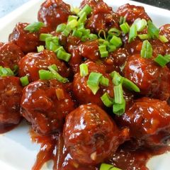A picture of Dry manchurian.