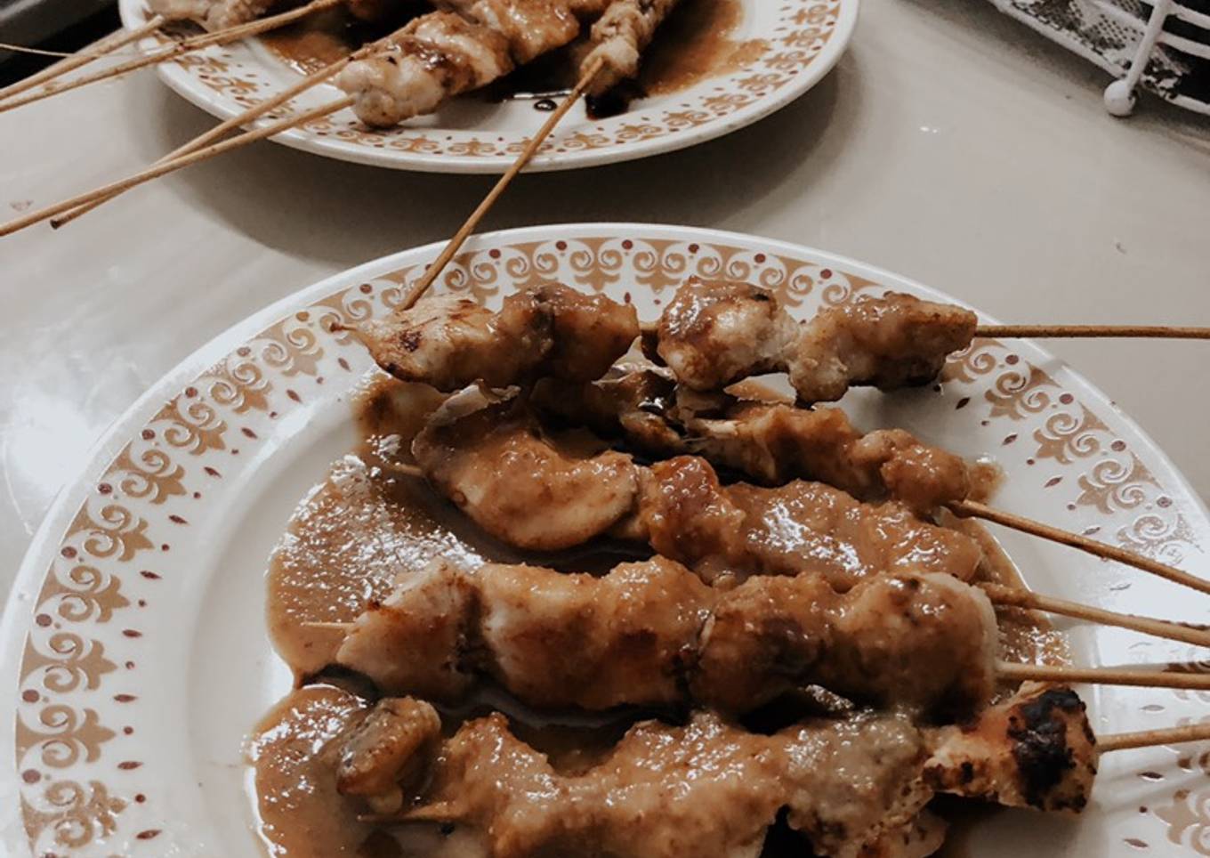 Sate kacang simple