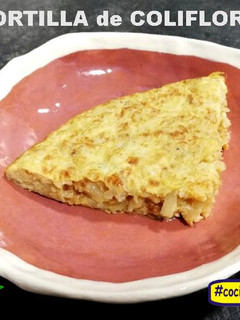 Una foto de Tortilla de Coliflor