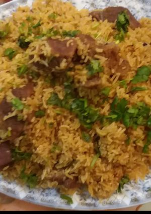 A picture of Beef yakhani pulao 🍛#cookpadApp 😋#kobab.