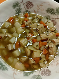 A picture of Chicken and Potato Soup.