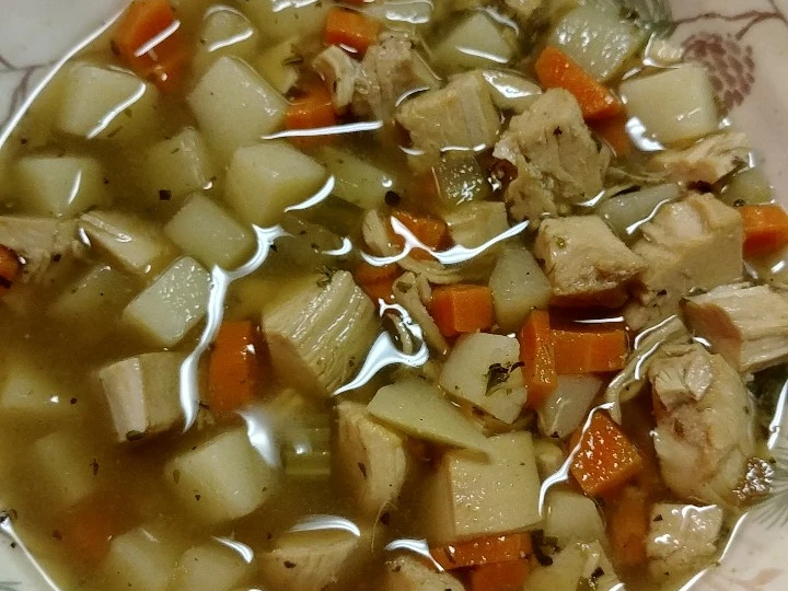Easy Steps to Prepare Recipes Chicken and Potato Soup the Awesome  Make You Drink.