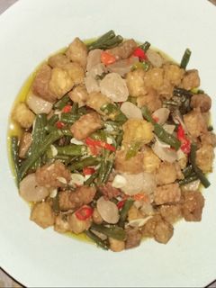 Foto resep Tumis kacang panjang bakso