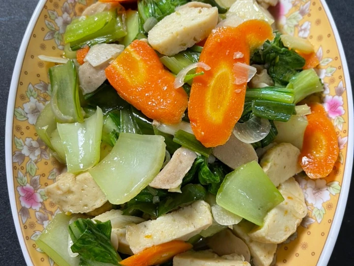 Easy Ways Make Recipes Sayur Tumis Pokcoy Wortel the Can Spoil the Tongue Appealing.