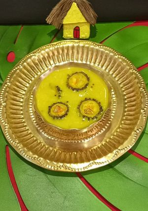 A picture of Bengali Style Tetor Dal With Bitter Gourd.