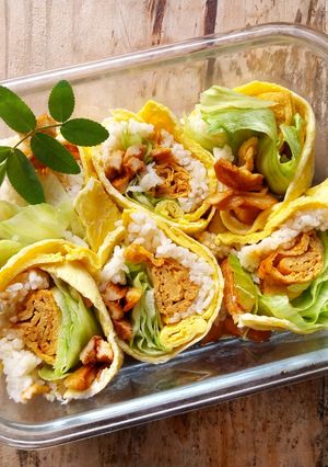 Foto resep Sushi Telur gochujang