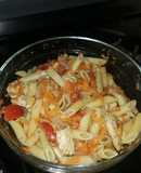 Ensalada de pasta con pollo