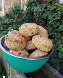 Galletitas de avena, banana y coco rallado