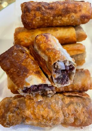 A picture of Vegetarian Egg Rolls.