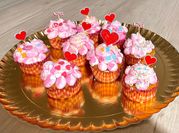 Una foto de masa para cupcakes