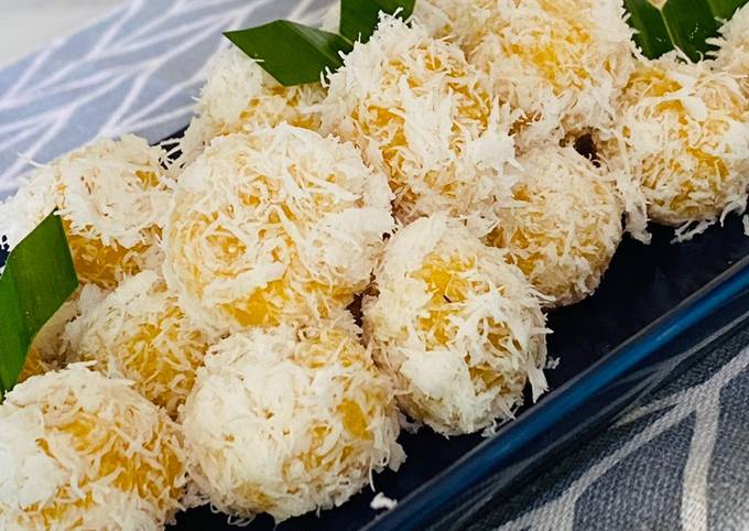 Klepon Labu Kuning Tepung Kanji