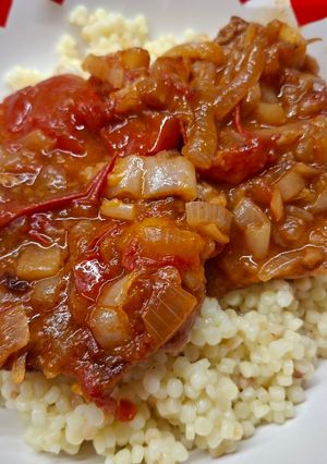 Lecsós hús szelet recept fotója