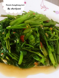 Foto resep 90.Tumis kangkung teri
