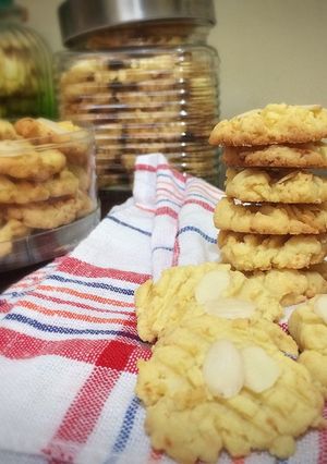 Foto resep Almond Cheese Vanila Cookies