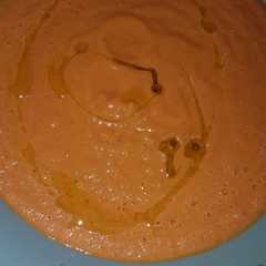 Una foto de Puré de tomates asados