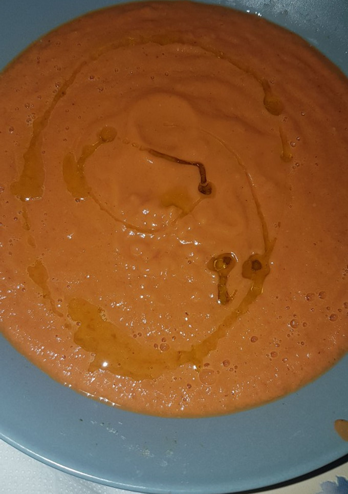 Una foto de Puré de tomates asados