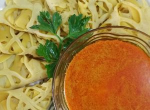 Foto resep Roti Jala kuah Kari Ayam