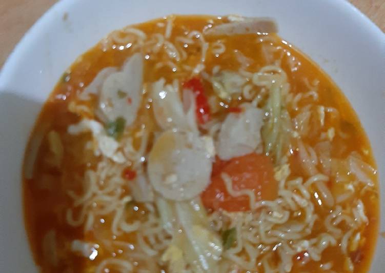 Resep Baru IndoMie Kari Ayam Spesial Komplit Mantul Banget