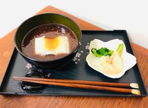 Una foto de Sopa dulce de ZENZAI o-Shiruko🇺🇾🇯🇵善哉（お汁粉）