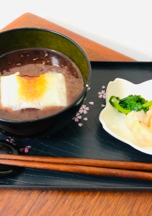 Una foto de Sopa dulce de ZENZAI o-Shiruko🇺🇾🇯🇵善哉（お汁粉）
