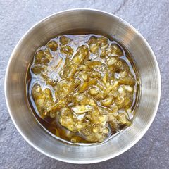 Green chilli sauce aka Sambal cabe hijau A picture of Green chilli sauce aka Sambal cabe hijau.