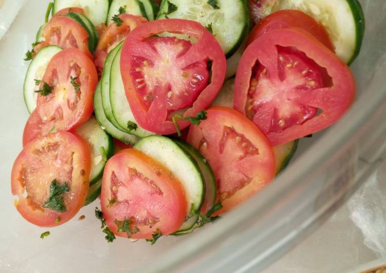 How to Prepare Favorite Tomato and cucumber salsa