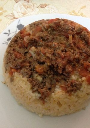 A picture of Eggplant Maqluba.