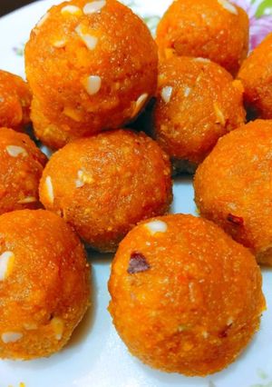 A picture of Motichoor Ladoo.