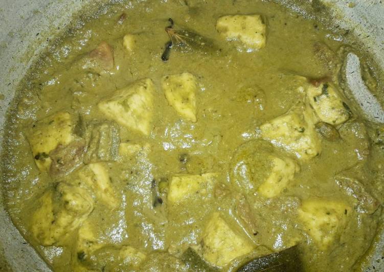 How to Prepare Quick Palang paneer