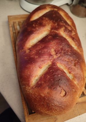 Egyszerű kenyér recept fotója