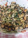 Insalata di cozze con prezzemolo aglio