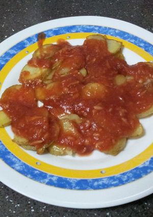 Una foto de Patatas a la brava